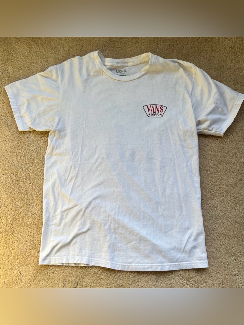 Vans 1966 “On the Range Since 66” White T Shirt - Size M - GUC - 100% Cotton